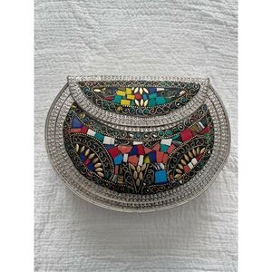Ramla Mosaic Moroccan Handmade Tile Crossbody Bag NEW